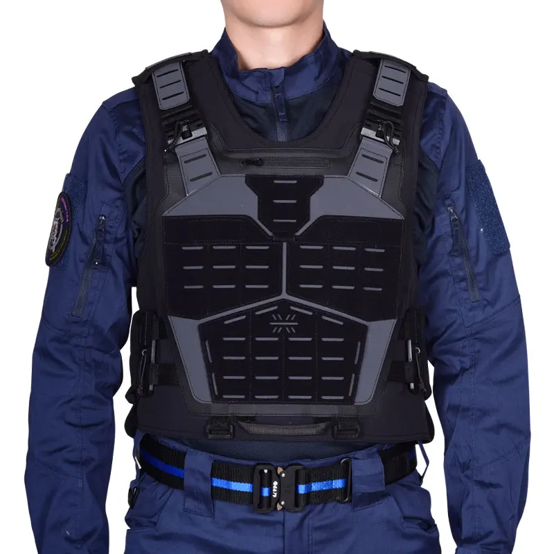 Chaleco táctico, chaleco multifuncional, equipo de entrenamiento desmontable rápido MOLLE, protección resistente al desgaste y a las puñaladas - imagen 3