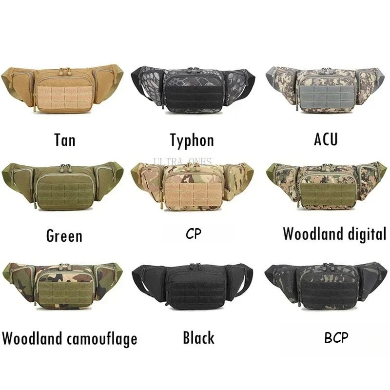 Riñonera táctica para pistola al aire libre, bolsas de hombro para acampar, deporte, caza, Molle EDC, riñonera para teléfono, para escalar y acampar - imagen 2