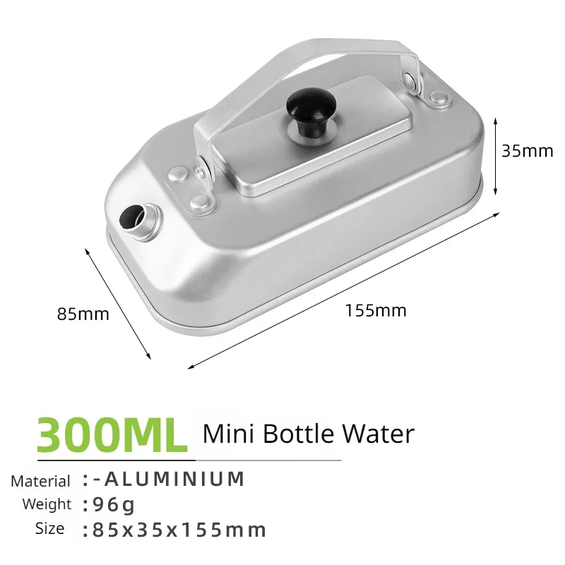 Mini hervidor de agua para exteriores, caja de agua sellada de aluminio ultraligera de 300ML, mochila portátil para acampar y senderismo, hervidor de agua hirviendo - imagen 5