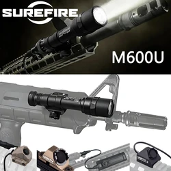 Linterna táctica Surefire M600B/M600U para explorador AR15, linterna LED para Rifle, caza, Airsoft, SF, M600, lámpara para pistola con interruptor de enchufe M600 SF