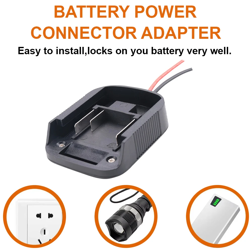 Convertidor adaptador 12AWG para batería de iones de litio Makita de 18V, herramientas eléctricas, adaptador de conector, soporte de Base para batería, accesorios DIY - imagen 5