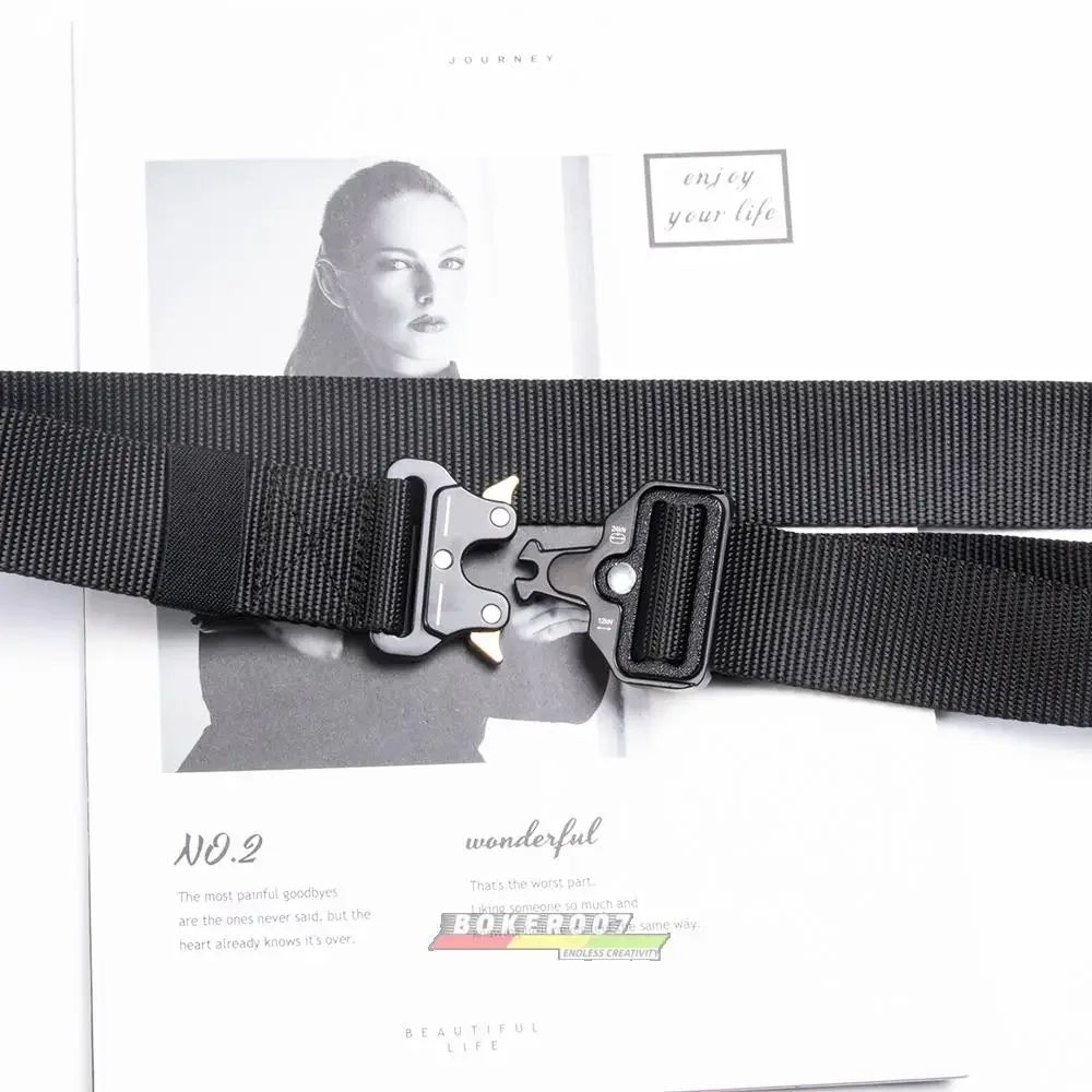 Cinturón de lona táctico con hebilla de serpiente, cinturón alargado de 3CM para entrenamiento militar al aire libre para estudiantes - imagen 5