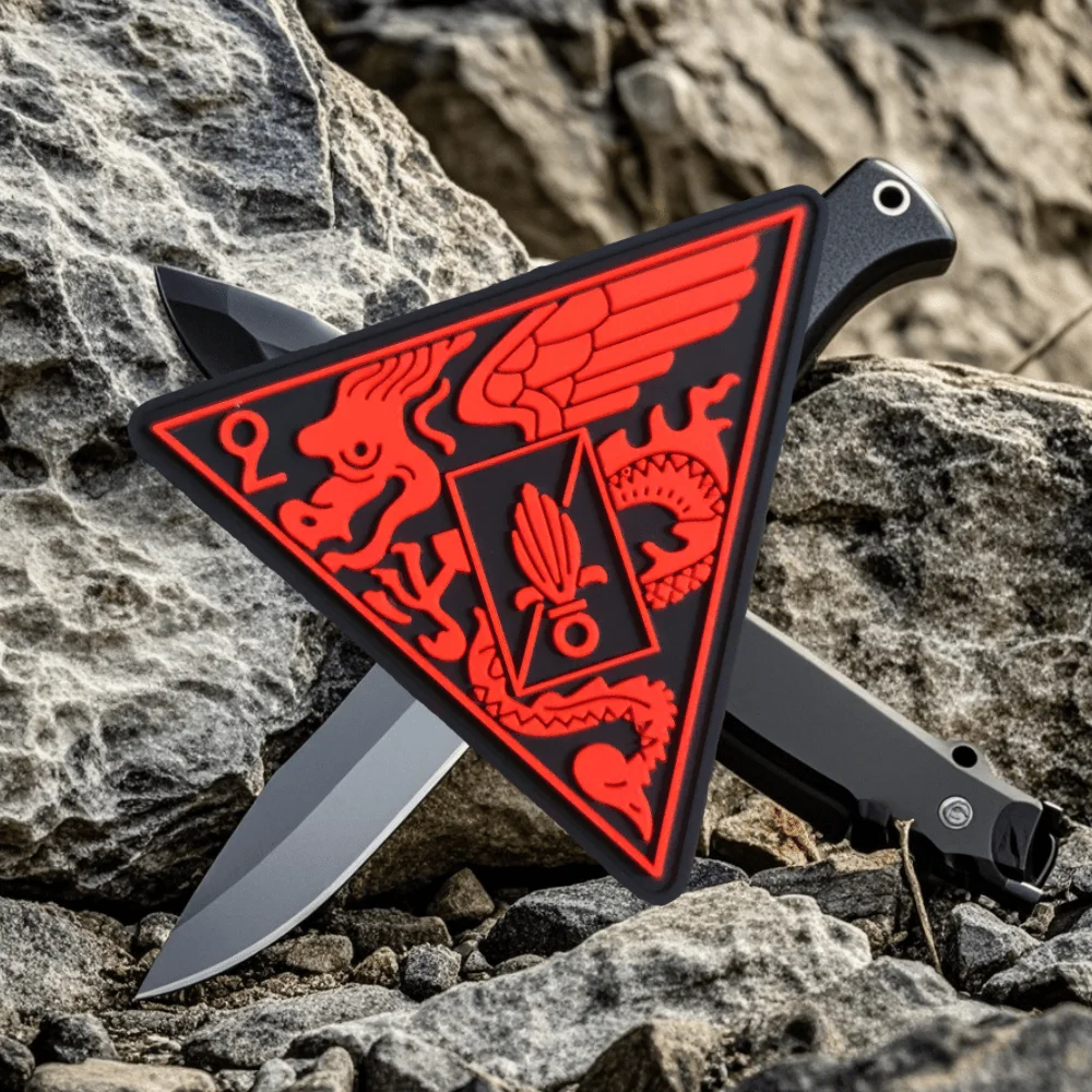 Parche táctico de moral del cuerpo del segundo paraguas, parches de gancho y bucle de PVC, insignia militar, brazalete, pegatinas para mochila - imagen 4