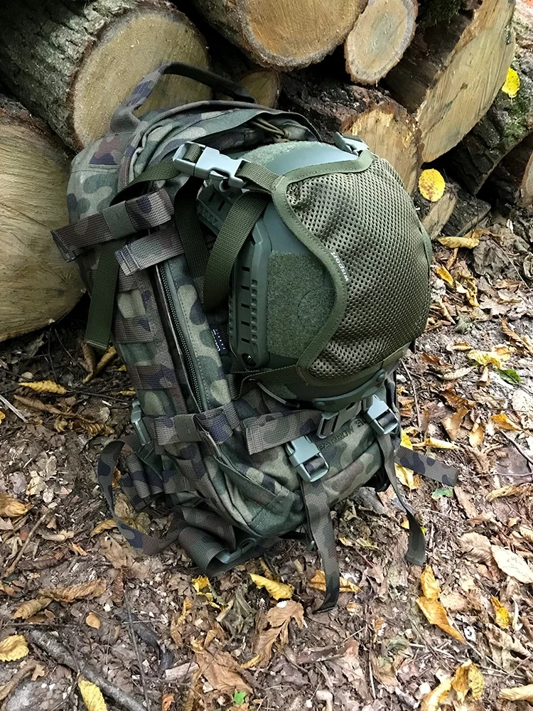 Casco táctico con compartimento canguro fijo para ciclismo, motocicleta, mochila multifuncional, paquete de accesorios externos para casco - imagen 3