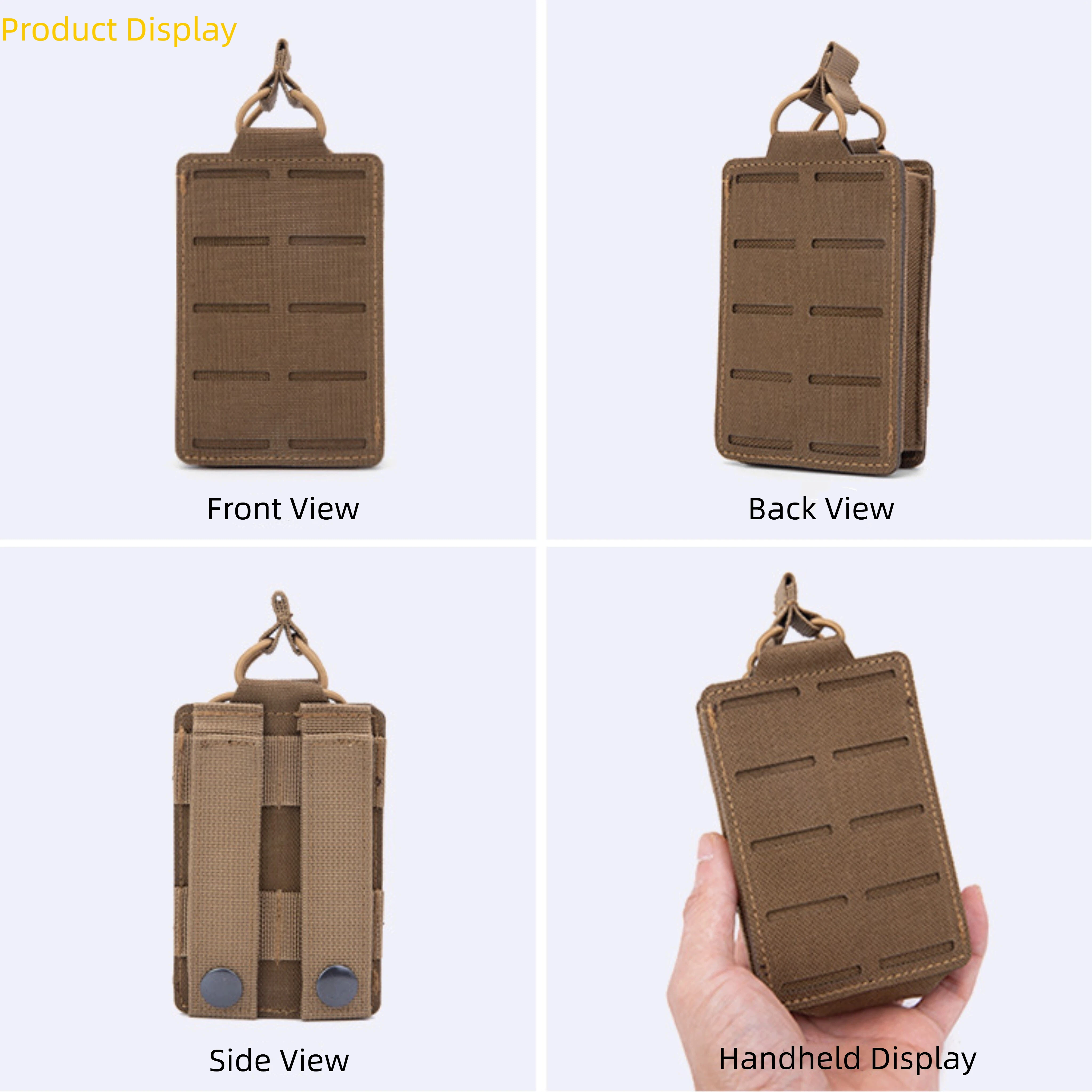 Bolsa táctica para revista individual 5,56, sistema MOLLE para Rifle M4 AR M16 AK, Airsoft, caza, chaleco EDC, riñonera - imagen 3