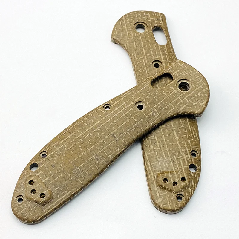 Básculas de micarta con mango de cuchillo de 3 colores para agarre Griptilian 551 de banco con tornillos - imagen 5