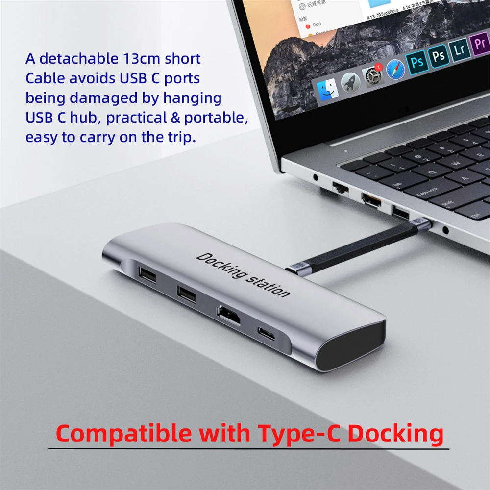 Cable de datos USB 4 Thunderbolt 100W 5A USB C macho a C macho Cable PD rápido 40Gbps 240W 8K plano Delgado FPC para teléfono portátil - imagen 5