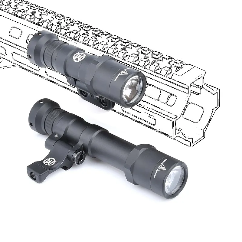 WADSN Airsoft M600 M300 linterna táctica M640 M340 arma de caza Scout Base giratoria de riel de luz compatible con m-lok Keymod montaje en riel - imagen 5