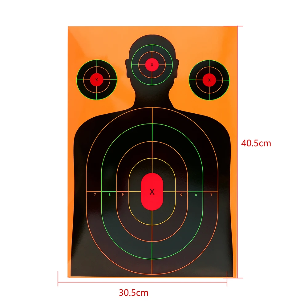 Achery Flecha de papel de objetivo, pegatina fluorescente para salpicaduras, día/noche, versátil, accesorios de entrenamiento de tiro - imagen 3