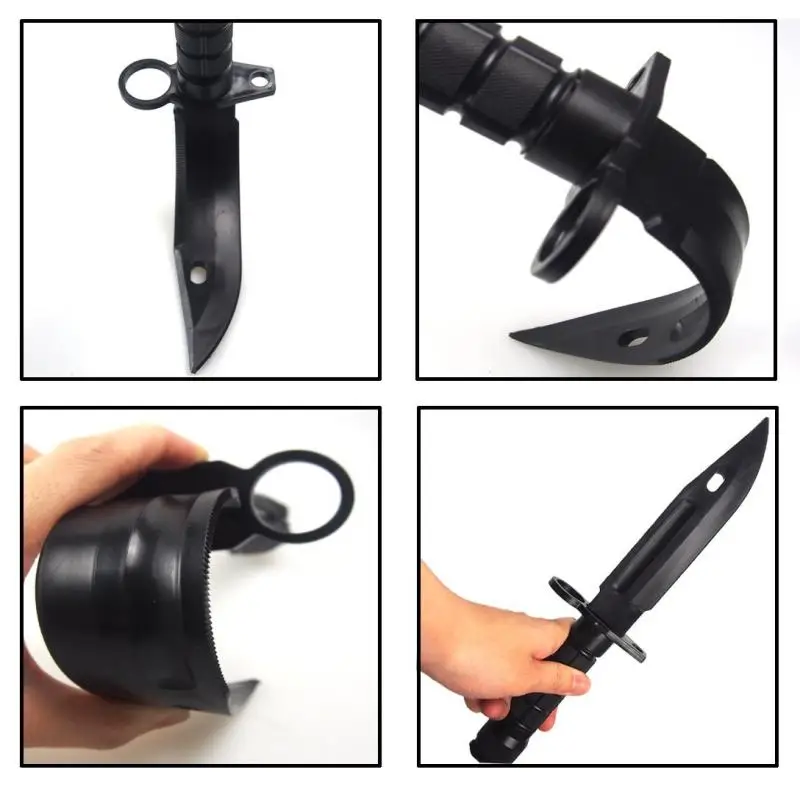 Modelo de cuchillo táctico M9, juguete de plástico para Cosplay, CS entrenamiento al aire libre, modelo de goma, cuchillo, accesorios de caza, regalo - imagen 5