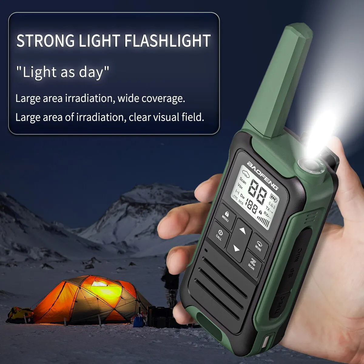 2 uds Baofeng F22 Mini Walkie Talkie PMR FRS de largo alcance recargable portátil niños Radio bidireccional tipo C cargador para viaje de Camping - imagen 4