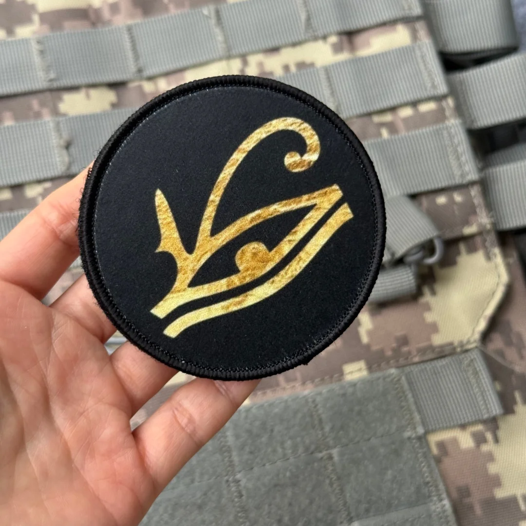 Parche táctico morale Ojo de Horus adhesivo MOLLE para mochila - imagen 4