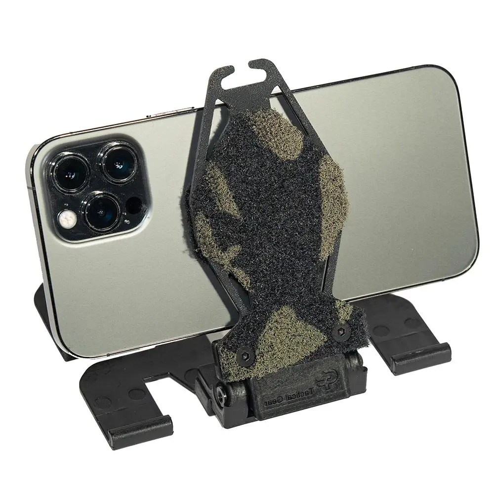 Portapapeles para teléfono Nav, soporte giratorio 90 para el pecho, soporte plegable para teléfono, placa portadora de placa táctica, accesorios universales para chaleco - imagen 5