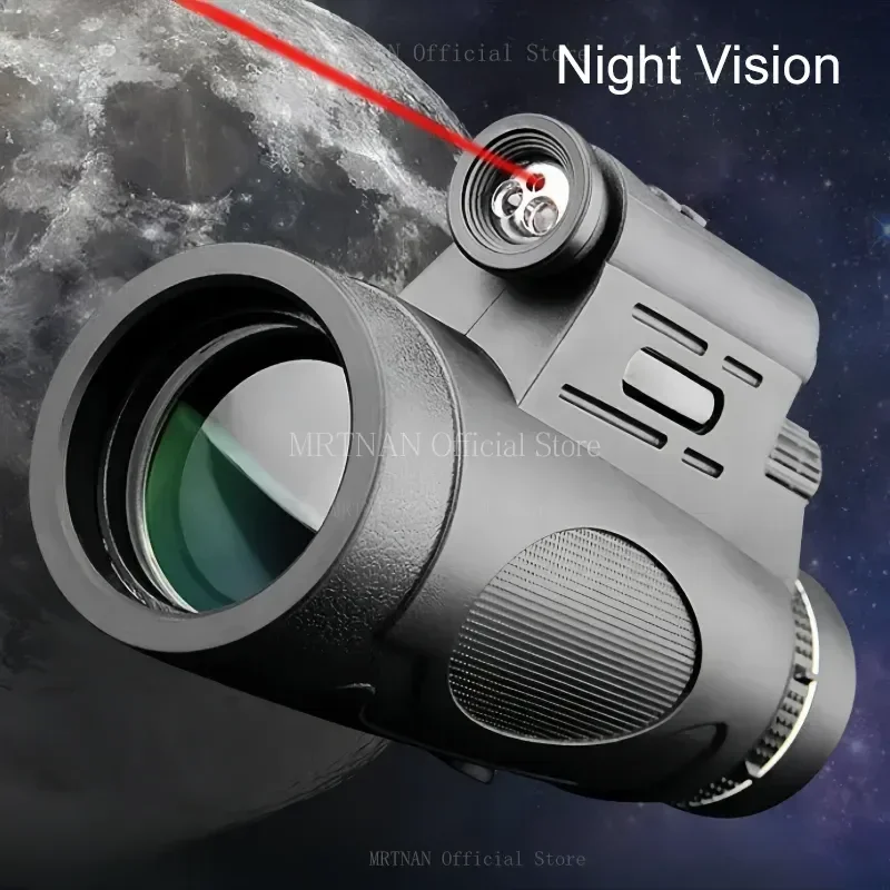 Binoculares potentes portátiles con Zoom HD Bak4, telescopio profesional de largo alcance, Monocular, caza y Camping, 12x50 - imagen 3