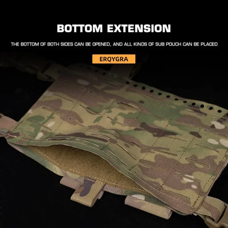 ERQYGRA-Chaleco protector táctico para entrenamiento de tiro CS, equipo de caza Airsoft, sistema Molle, accesorios de Paintball - imagen 3