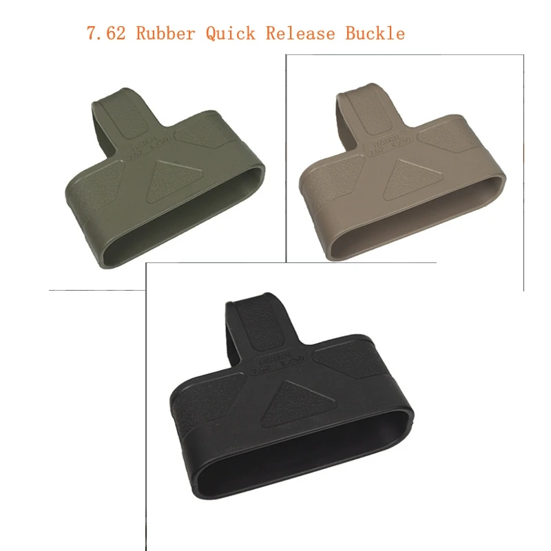Bolsa magnética rápida de 7,62 MM con hebilla de liberación rápida de goma para revista 7,62, funda antideslizante de goma para caza - imagen 4