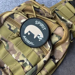 Parche Divertido con Estampado de Animal Perezoso para Ropa, Insignia de Moral, Parches Tácticos con Gancho y Bucle, Pegatinas para Mochilas