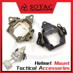 SOTAC Wea pon Base de montaje para casco, soporte para cámara deportiva táctica, adaptador de montaje para accesorios de casco