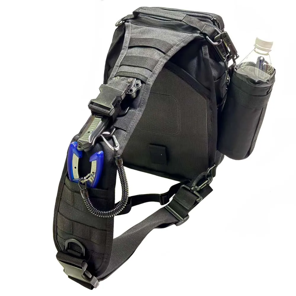Bolsa de pecho táctica Molle, bandolera de un solo hombro, mochila para senderismo y ciclismo al aire libre, bolsa de herramientas duradera, soporte para botella de agua - imagen 4
