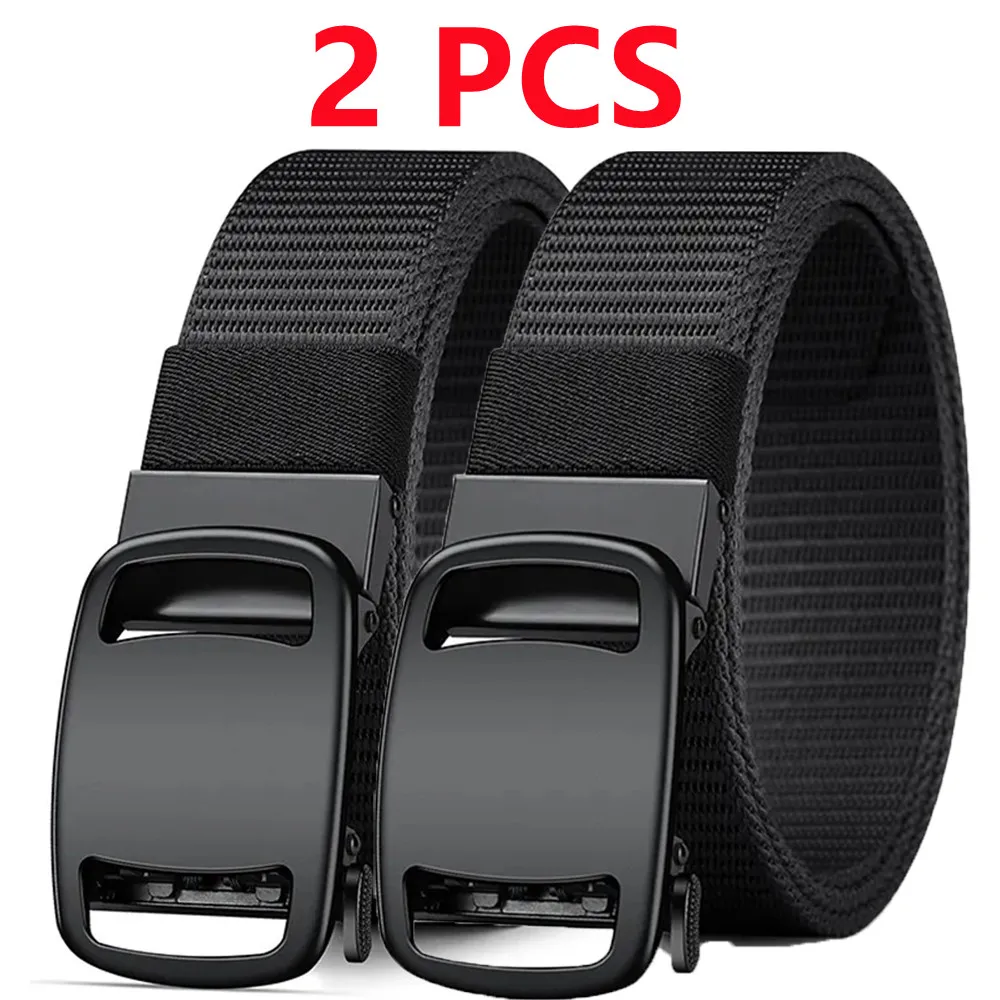 Cinturones tácticos versátiles para hombre, diseño duradero y ajustable, para caza al aire libre y entusiastas de los deportes, 2 uds.