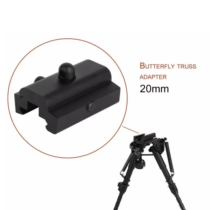 Eslinga táctica Weaver Picatinny Rail para adaptador de montaje de Rifle, Conector de trípode de 20mm, accesorios de caza de Paintball M4 AR15 - imagen 3