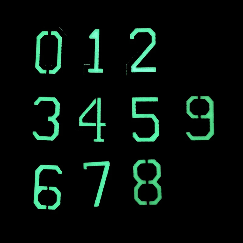 Parches tácticos luminosos con número Digital, apliques de insignia para ropa, decoración DIY, nailon Digital 1, 2, 3, 4, 5, 6, 7, 8, 9, 0 - imagen 3