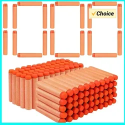 1000-50 Uds. Balas de cabeza redonda naranja sólidas 7,2 cm para juguetes serie de armas Blasters recarga dardos accesorios de pistola de juguete para niños