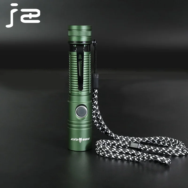 Lámpara de iluminación táctica FC100 para senderismo, linternas LED de potencia brillante de 1800LM, linterna para acampar al aire libre, linterna de emergencia con carga USB - imagen 5