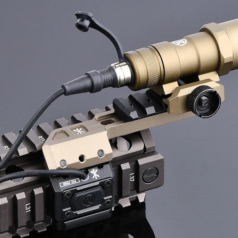WADSN Airsoft M600 M300 M600C M300A linterna táctica arma explorador luz con 20mm Picatinny Modbutton interruptor montaje Offset - imagen 4