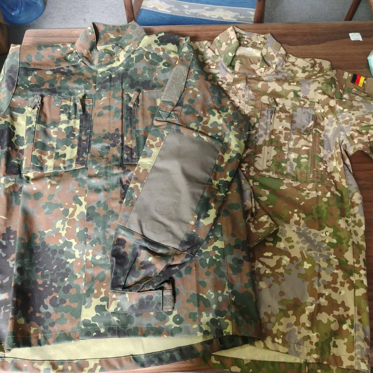 Chaqueta táctica de combate de caza de camuflaje Flecktarn estilo KSK al aire libre - imagen 5