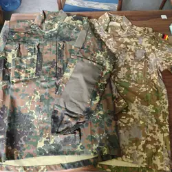 Chaqueta táctica camuflaje Flecktarn estilo KSK para caza y outdoor