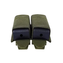 OPHIDIANTAC FAST-Bolsa Mag individual/doble de 9MM, bolsa MOLLE Mag para caza, juegos CS, soporte suave de aire con Clip de soporte de nailon