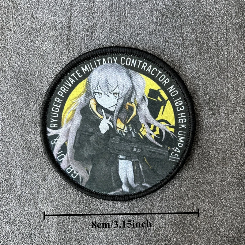 Parche táctico anime moral en brazalete adhesivo para mochila - imagen 4