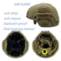 Casco balístico MICH 2000 certificado ISO de aramida antimpacto