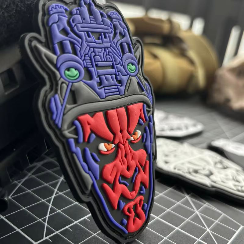Parche PVC 3D calavera táctica – Hook and loop para equipo MOLLE - imagen 2