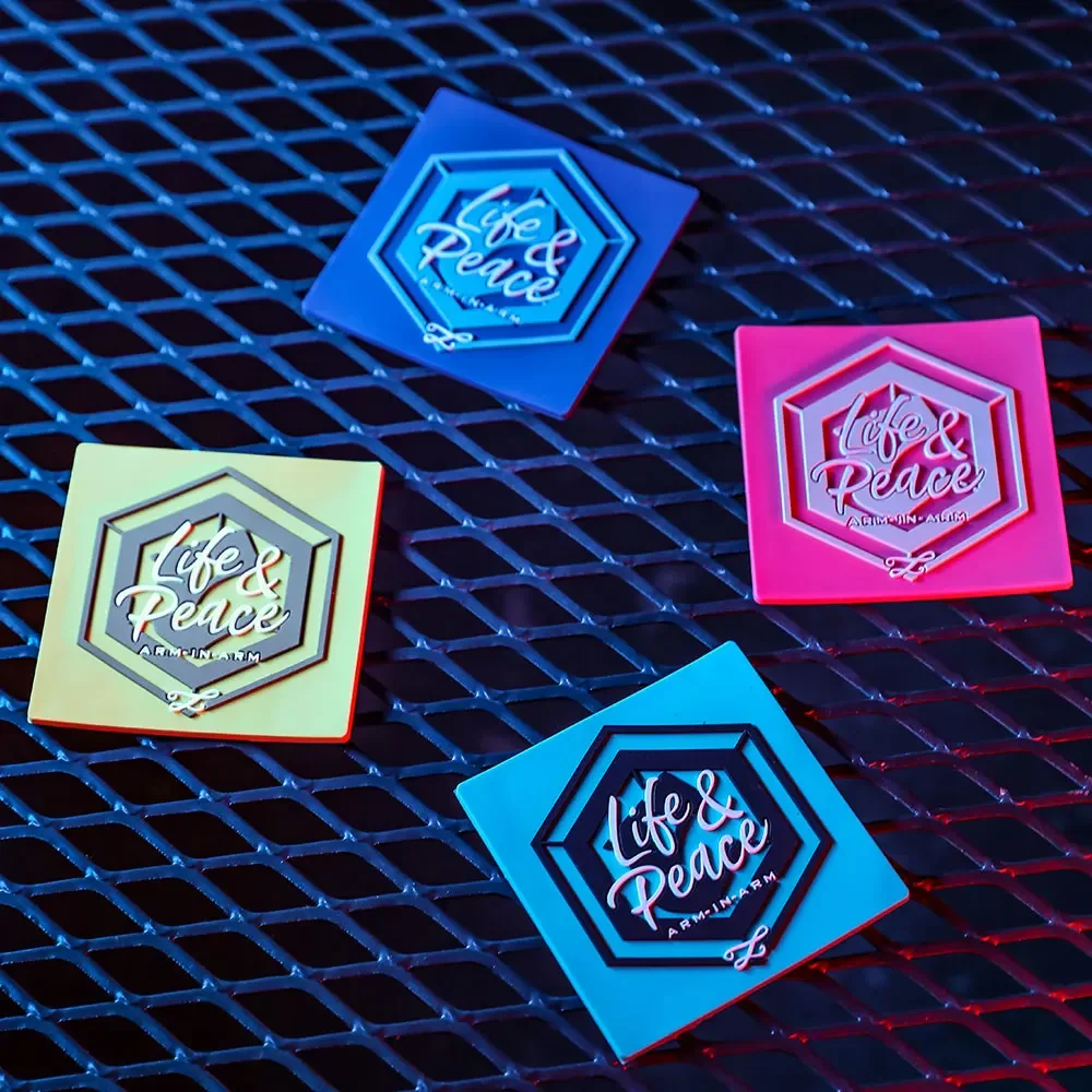 Emersongear-insignia táctica 4 piezas Life & Peace Anti War, Parche de PVC, emblema de moral, pegatina, bucle de gancho para Airsoft, portador de placa, bolsa - imagen 4