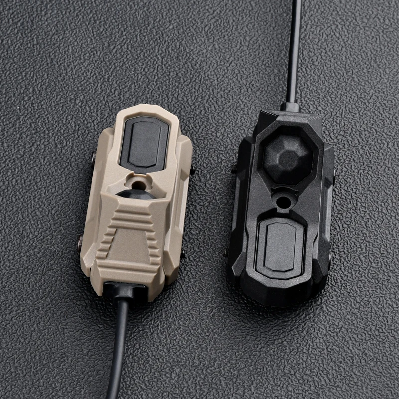 WADSN interruptor de luz de arma Axon MLOK KEYMOD, grúa remota de presión de doble función/SF/2,5/3,5, enchufe para linterna láser, apto para riel de 20mm - imagen 2