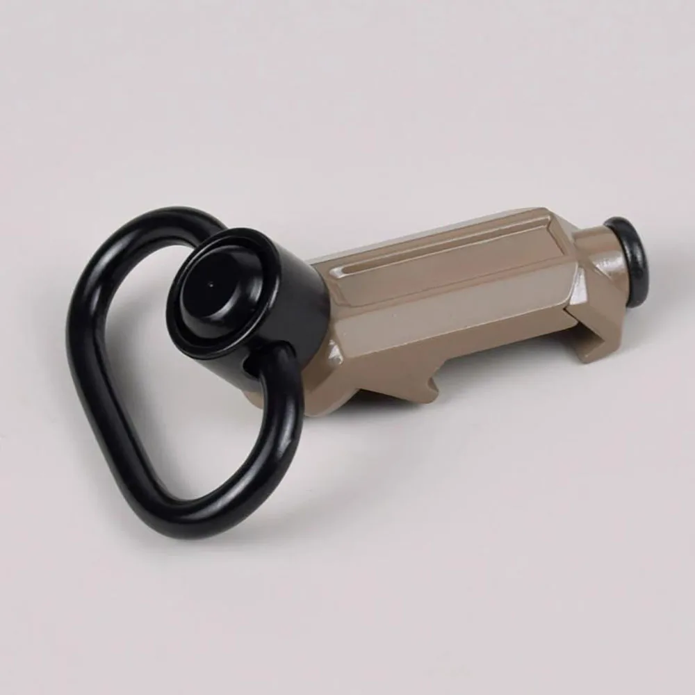 Adaptador de montaje giratorio para eslinga de pistola táctica, adaptador de ranura de riel desmontable rápido, compatible con adaptador de fijación de eslinga de Rifle de riel de 20mm - imagen 4