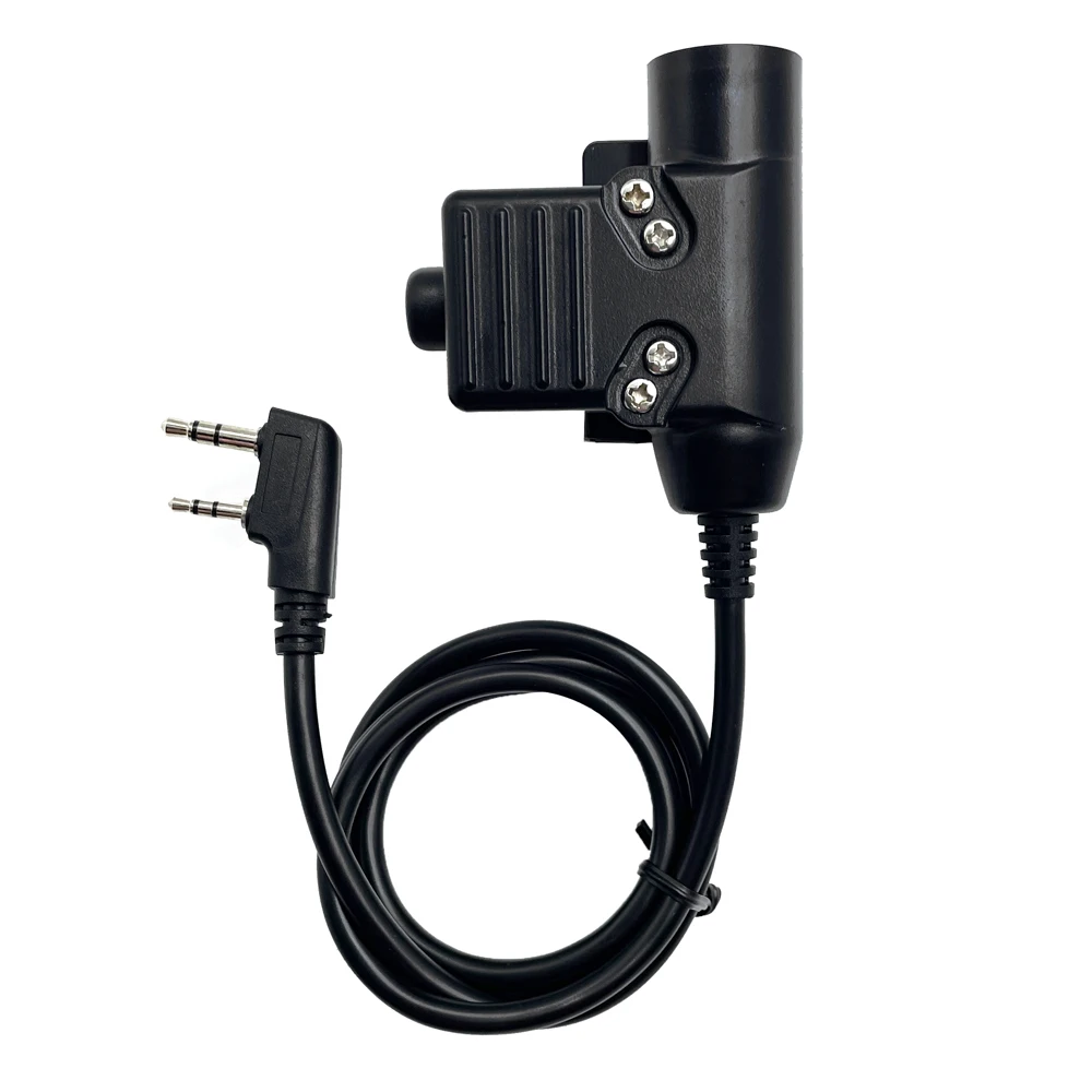 Adaptador táctico U94 PTT, auriculares tácticos Airsoft Kenwood (para baofeng), accesorio de auriculares tácticos con enchufe - imagen 3