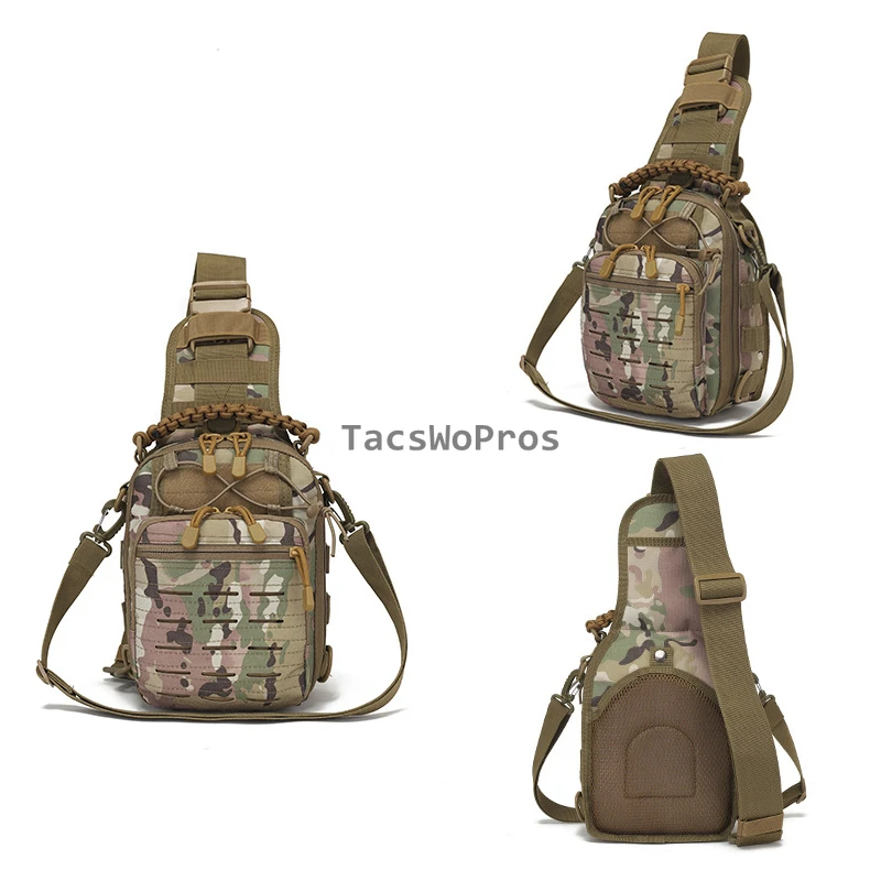 Bolso táctico EDC MOLLE bandolera asalto para exterior y senderismo - imagen 4