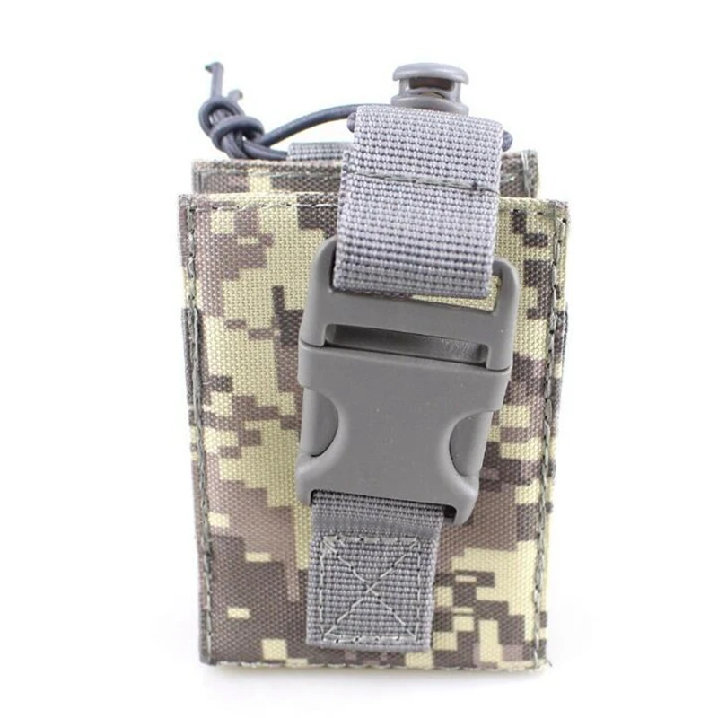 Soporte de Radio portátil táctico para exteriores, banda elástica versátil Universal, bolsa para walkie-talkie, Camping, montaña y senderismo - imagen 4