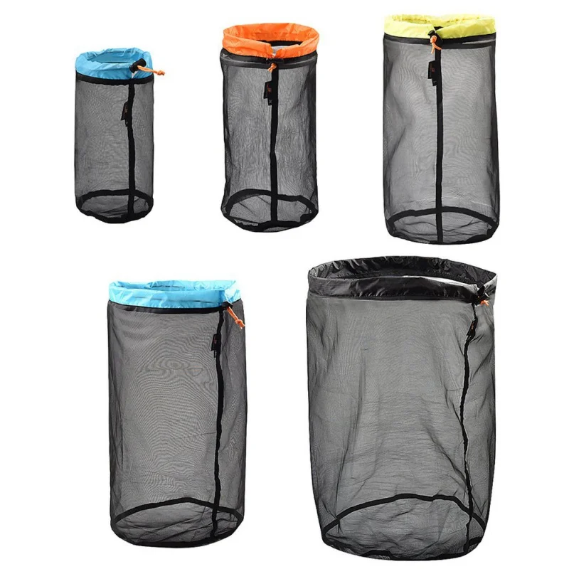 Saco de compresión impermeable para acampar al aire libre, saco de dormir ligero plegable, paquete de almacenamiento para viajar, senderismo - imagen 5