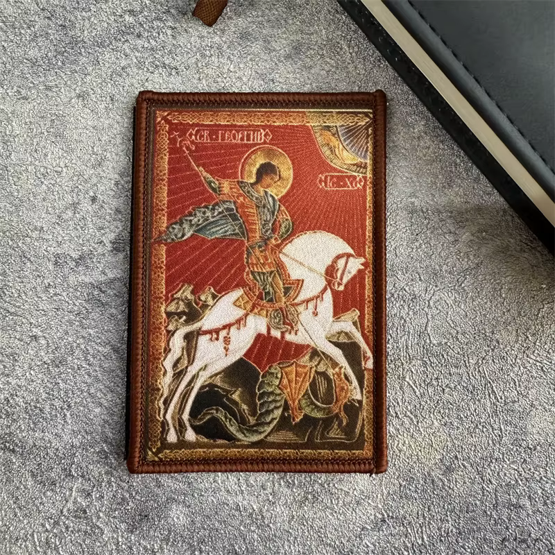 Parche táctico moral San Jorge y dragón – Insignia con velcro - imagen 4