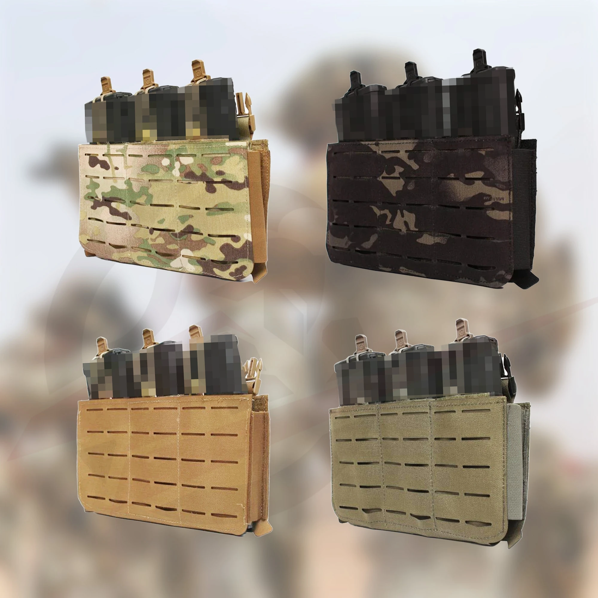 Chaleco táctico Triple LBT-6904B G3, Panel frontal de canguro, Panel de repuesto para almacén, Triple bolsa para revistas - imagen 5