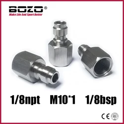 Conector rápido acero inoxidable – Acoplador neumátic 1/8NPT M10x1