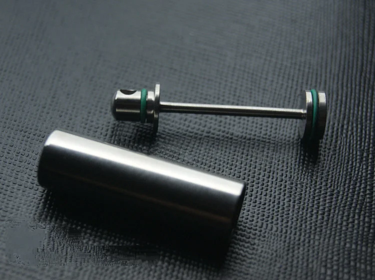 Mini cubo impermeable de aleación de titanio, colgante oculto para exteriores, tarro de dinero - imagen 2