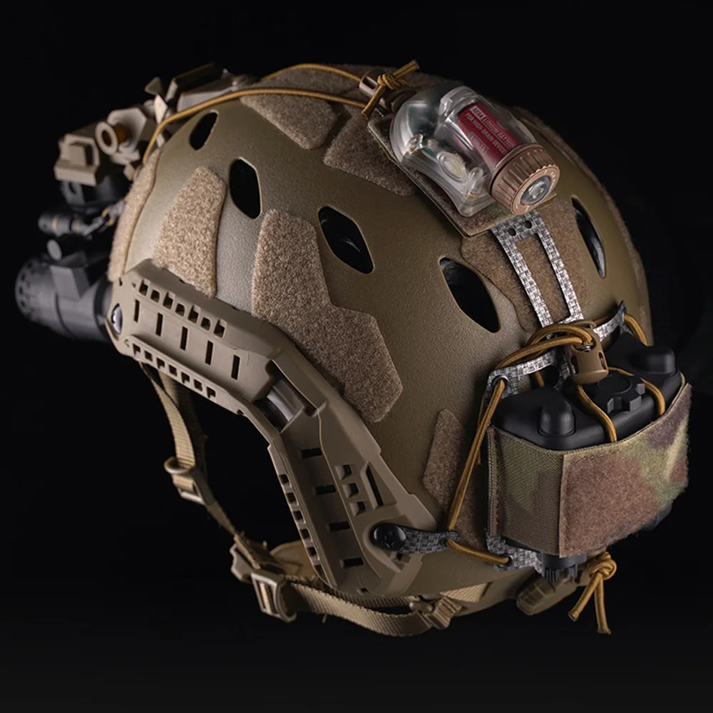 Estuche de batería para casco táctico PVS31, sistema de retención de casco rápido, caja de batería de PVS-31 ajustable, bolsa de almacenamiento - imagen 3