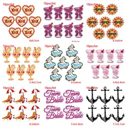 Parches bordados animales dibujos animados para planchar o coser ropa