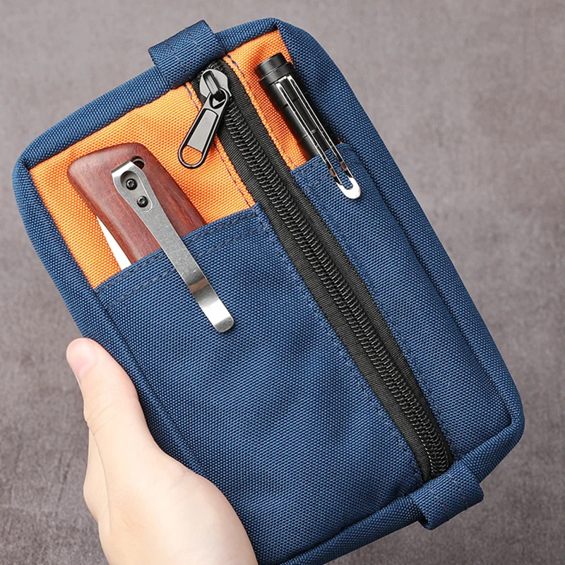 EDC-bolsa de almacenamiento táctica militar multifuncional, cartera pequeña portátil para tarjetas, kit de herramientas EDC para exteriores, accesorio Molle - imagen 5