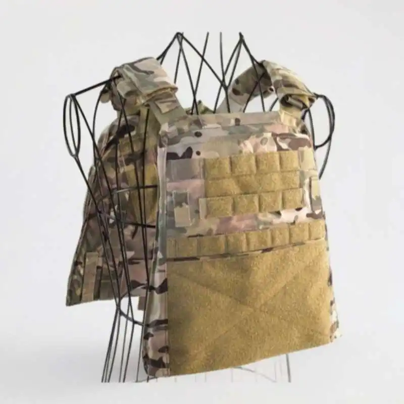 Chaleco portador de placa táctica antiinfrarrojo de nailon MBAV Panel frontal trasero hombreras